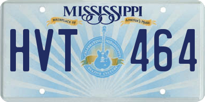 MS license plate HVT464