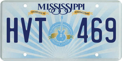 MS license plate HVT469