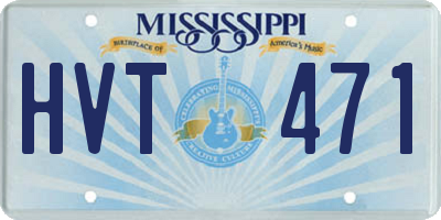MS license plate HVT471
