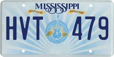 MS license plate HVT479