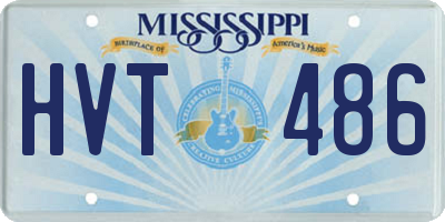 MS license plate HVT486