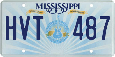 MS license plate HVT487