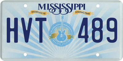MS license plate HVT489
