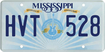 MS license plate HVT528