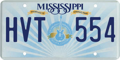 MS license plate HVT554