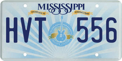 MS license plate HVT556