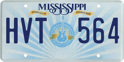 MS license plate HVT564