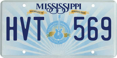 MS license plate HVT569