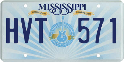 MS license plate HVT571