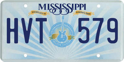 MS license plate HVT579