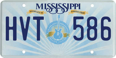 MS license plate HVT586