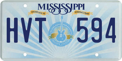 MS license plate HVT594
