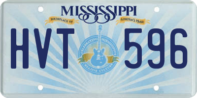 MS license plate HVT596