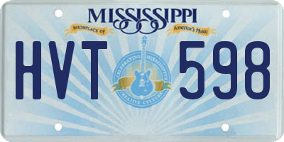 MS license plate HVT598