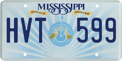 MS license plate HVT599