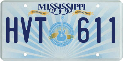 MS license plate HVT611
