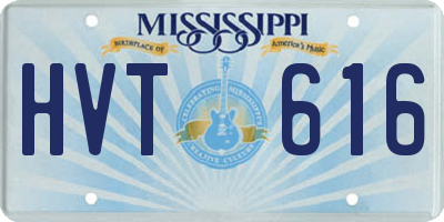 MS license plate HVT616