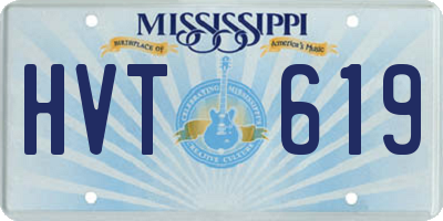 MS license plate HVT619