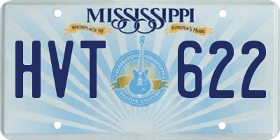 MS license plate HVT622
