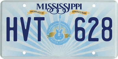 MS license plate HVT628