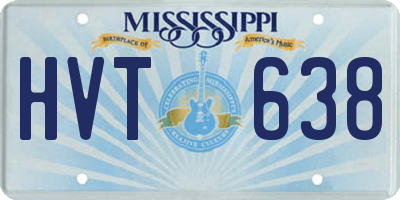 MS license plate HVT638