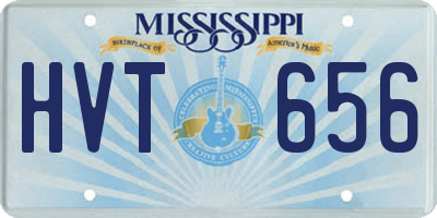 MS license plate HVT656