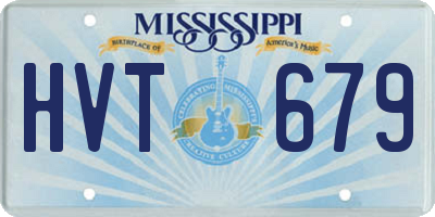 MS license plate HVT679