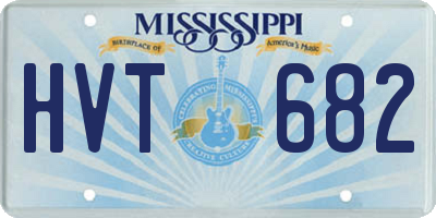 MS license plate HVT682