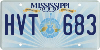 MS license plate HVT683