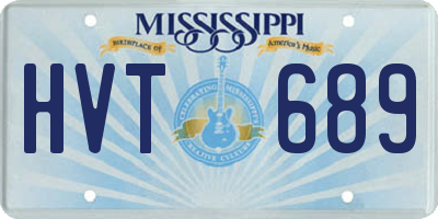 MS license plate HVT689