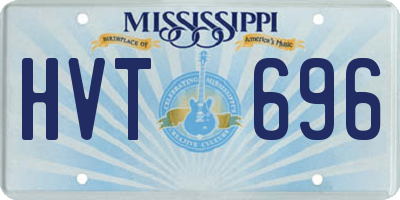 MS license plate HVT696