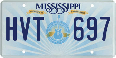 MS license plate HVT697