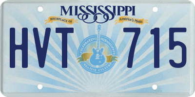 MS license plate HVT715