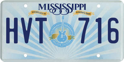 MS license plate HVT716