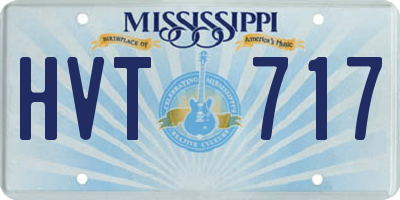 MS license plate HVT717