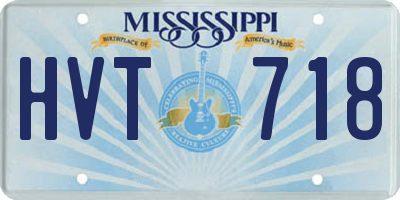 MS license plate HVT718
