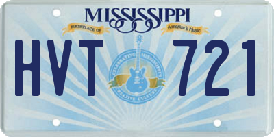 MS license plate HVT721
