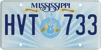 MS license plate HVT733