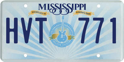 MS license plate HVT771