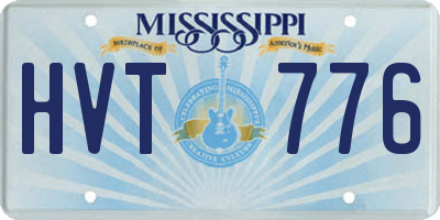 MS license plate HVT776