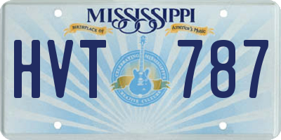 MS license plate HVT787
