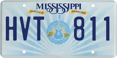 MS license plate HVT811