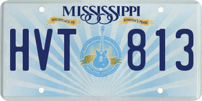 MS license plate HVT813