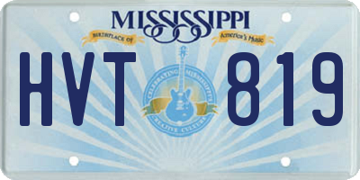 MS license plate HVT819