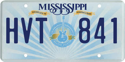 MS license plate HVT841