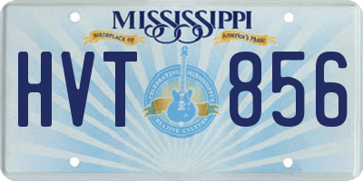 MS license plate HVT856