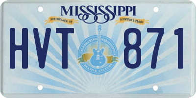 MS license plate HVT871