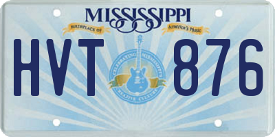 MS license plate HVT876