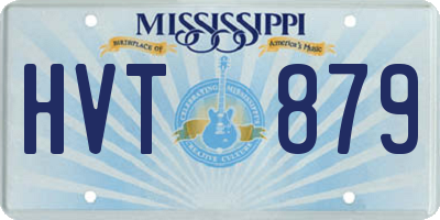 MS license plate HVT879