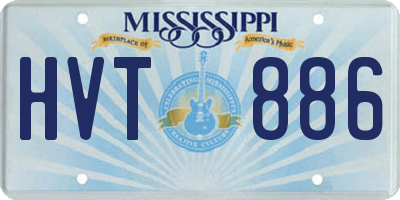 MS license plate HVT886